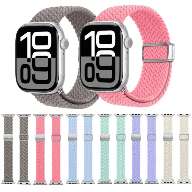 Bracelet DUX DUCIS Mixture Ultra Series en nylon tressé avec boucle magnétique, pour Apple Watch 38/40/41/S10 42 mm