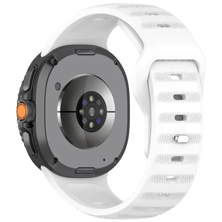 Bracelet de montre en silicone à boucle à clous argentés avec points ronds xDfind, pour Samsung Galaxy Watch Ultra/Ultra 2025, pour Samsung Galaxy Watch8/8 Classic
