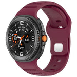 Bracelet de montre en silicone à boucle à clous argentés avec points ronds xDfind, pour Samsung Galaxy Watch Ultra/Ultra 2025, pour Samsung Galaxy Watch8/8 Classic