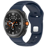 Bracelet de montre en silicone à boucle à clous argentés avec points ronds xDfind, pour Samsung Galaxy Watch Ultra/Ultra 2025, pour Samsung Galaxy Watch8/8 Classic