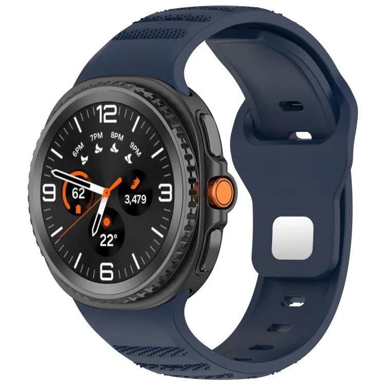 Bracelet de montre en silicone à boucle à clous argentés avec points ronds xDfind, pour Samsung Galaxy Watch Ultra/Ultra 2025, pour Samsung Galaxy Watch8/8 Classic