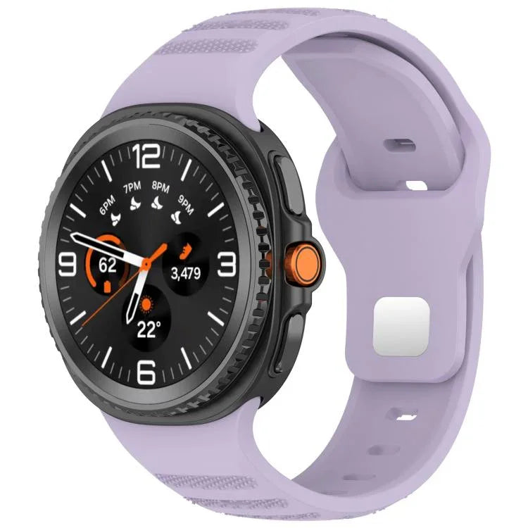 Bracelet de montre en silicone à boucle à clous argentés avec points ronds xDfind, pour Samsung Galaxy Watch Ultra/Ultra 2025, pour Samsung Galaxy Watch8/8 Classic