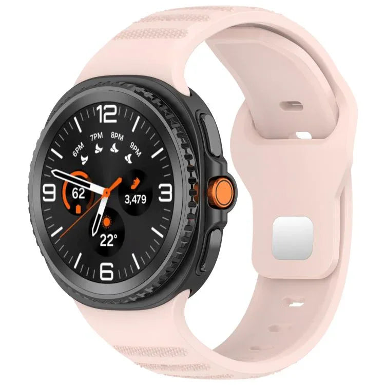 Bracelet de montre en silicone à boucle à clous argentés avec points ronds xDfind, pour Samsung Galaxy Watch Ultra/Ultra 2025, pour Samsung Galaxy Watch8/8 Classic