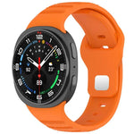 Bracelet de montre en silicone à boucle à clous argentés avec points ronds xDfind, pour Samsung Galaxy Watch Ultra/Ultra 2025, pour Samsung Galaxy Watch8/8 Classic