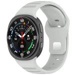 Bracelet de montre en silicone à boucle à clous argentés avec points ronds xDfind, pour Samsung Galaxy Watch Ultra/Ultra 2025, pour Samsung Galaxy Watch8/8 Classic