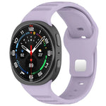 Bracelet de montre en silicone à boucle à clous argentés avec points ronds xDfind, pour Samsung Galaxy Watch Ultra/Ultra 2025, pour Samsung Galaxy Watch8/8 Classic