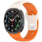 Bracelet de montre en silicone à boucle à clous argentés avec points ronds xDfind, pour Samsung Galaxy Watch Ultra/Ultra 2025, pour Samsung Galaxy Watch8/8 Classic