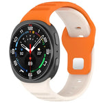 Bracelet de montre en silicone à boucle à clous argentés avec points ronds xDfind, pour Samsung Galaxy Watch Ultra/Ultra 2025, pour Samsung Galaxy Watch8/8 Classic