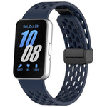 xDfind Hole Style Magnetic Black Buckle Silicone Watch Band, For Galaxy Fit3