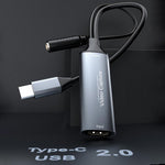 Carte de capture vidéo HD U2 4K 30Hz HDMI vers Type-C avec mixeur micro