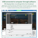 Carte de capture vidéo HD U2 4K 30Hz HDMI vers Type-C avec mixeur micro