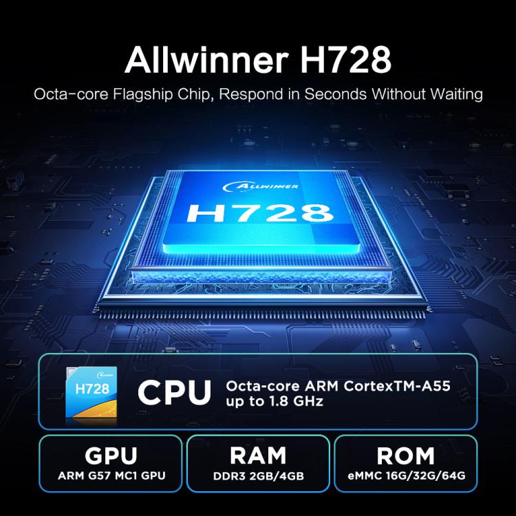 Boîtier Smart TV Tanix TX7 8K UHD Android 14 avec télécommande, Allwinner H728 Octa-Core, 2GB+16GB, 4GB+32GB, 4GB+64GB