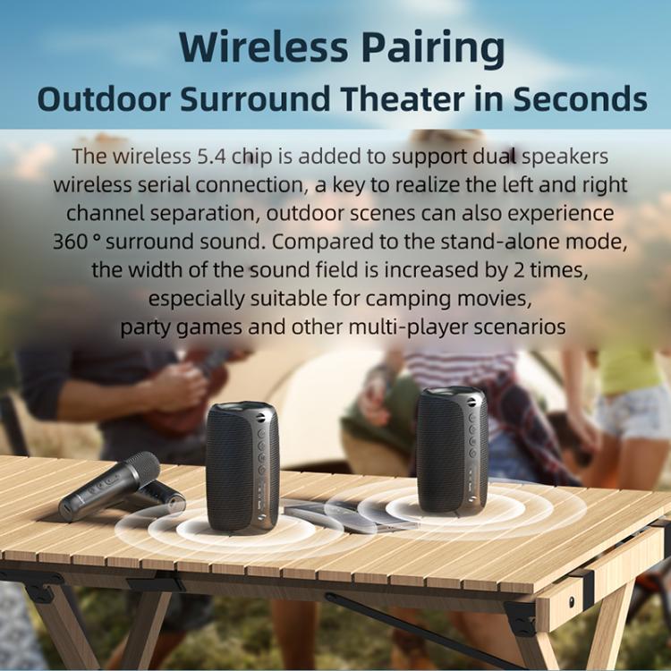Zealot M2 8W Portable Outdoor RGB Bluetooth Speaker, without Microphone