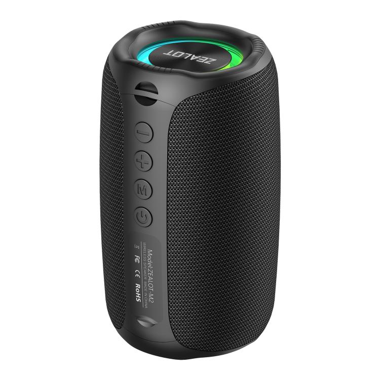 Enceinte Bluetooth portable extérieure RGB Zealot M2 8W, avec 2 micros, avec 1 micro