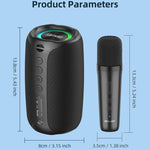 Enceinte Bluetooth portable extérieure RGB Zealot M2 8W, avec 2 micros, avec 1 micro