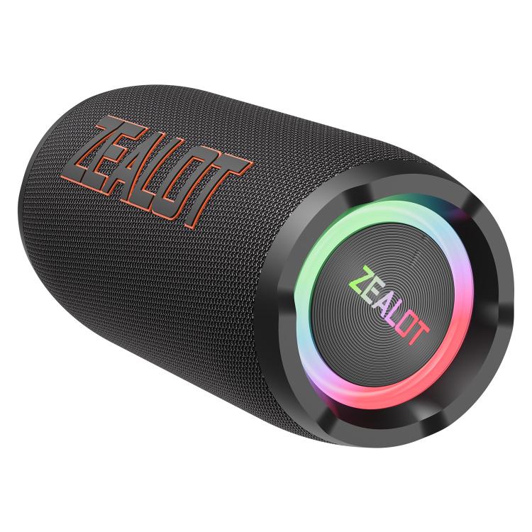 Enceinte Bluetooth portable extérieure RGB Zealot S76 50W, avec 2 micros, avec 1 micro, sans micro