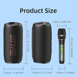 Enceinte Bluetooth portable extérieure RGB Zealot S76 50W, avec 2 micros, avec 1 micro, sans micro