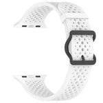 Bracelet de montre en silicone respirant xDfind, compatible avec Apple Watch 42/44/45/46/49 mm et Apple Watch 38/40/41/S10 42 mm.
