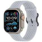 Bracelet de montre en silicone respirant xDfind, compatible avec Apple Watch 42/44/45/46/49 mm et Apple Watch 38/40/41/S10 42 mm.