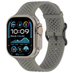 Bracelet de montre en silicone respirant xDfind, compatible avec Apple Watch 42/44/45/46/49 mm et Apple Watch 38/40/41/S10 42 mm.