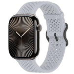 Bracelet de montre en silicone respirant xDfind, compatible avec Apple Watch 42/44/45/46/49 mm et Apple Watch 38/40/41/S10 42 mm.