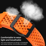 Bracelet de montre en silicone respirant xDfind, compatible avec Apple Watch 42/44/45/46/49 mm et Apple Watch 38/40/41/S10 42 mm.