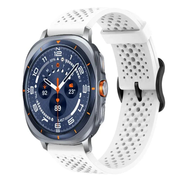 Bracelet de montre en silicone respirant xDfind, compatible avec les Samsung Galaxy Watch Ultra / Ultra 2025, Galaxy Watch 8 / 8 Classic et Galaxy Watch 7 / 6 / 5 / FE.