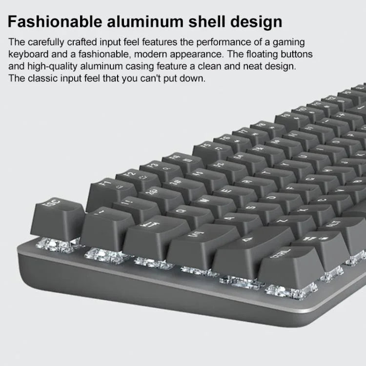 Clavier mécanique filaire Logitech K845 rétroéclairé, longueur de câble : 1,8 m, axe Longhua marron, axe Longhua rouge