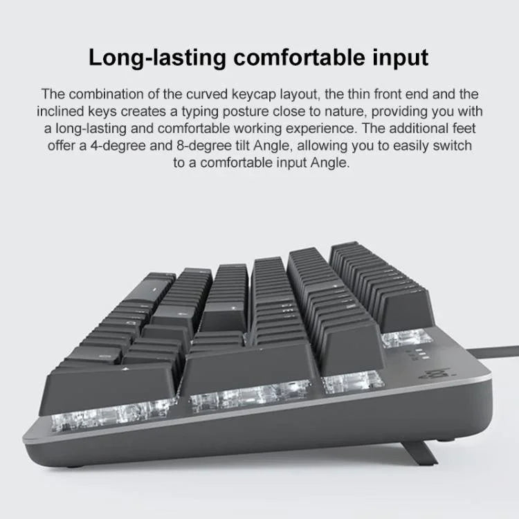 Clavier mécanique filaire Logitech K845 rétroéclairé, longueur de câble : 1,8 m, axe Longhua marron, axe Longhua rouge