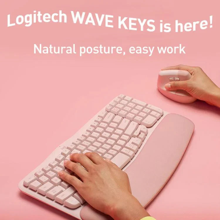 Clavier ergonomique sans fil Logitech WAVE KEYS