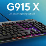 Clavier de jeu filaire Logitech G915 X profil bas