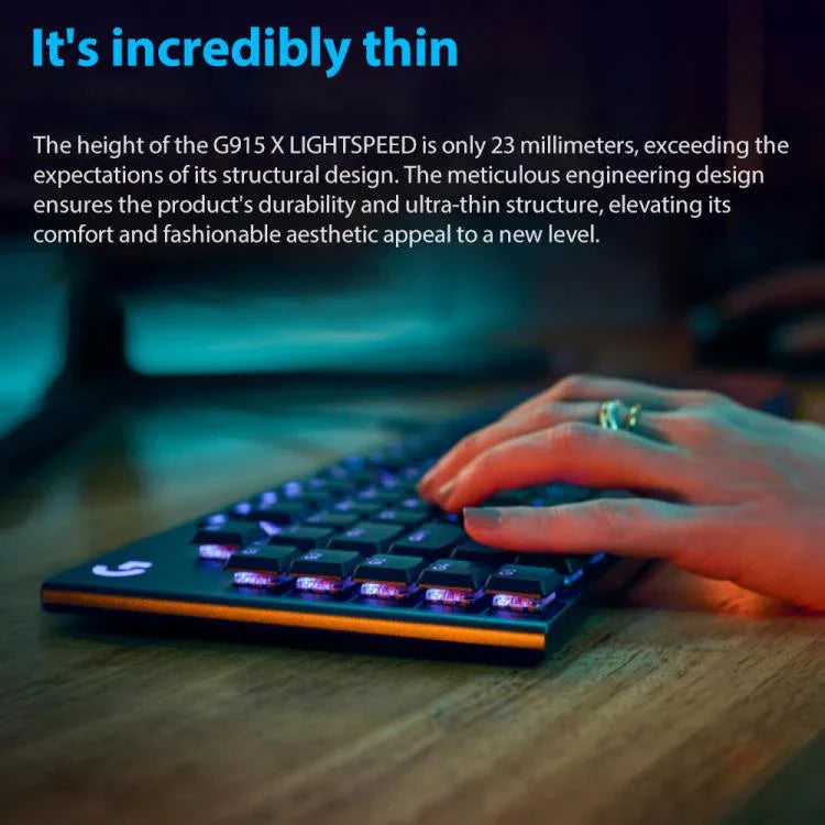 Clavier de jeu filaire Logitech G915 X profil bas