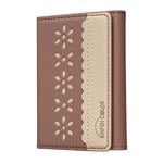 BFK25 BINFEN Fleurs Colorées Magsafe Sac de Cartes Magnétique en Cuir