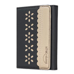 BFK25 BINFEN Fleurs Colorées Magsafe Sac de Cartes Magnétique en Cuir