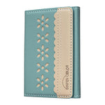 BFK25 BINFEN Fleurs Colorées Magsafe Sac de Cartes Magnétique en Cuir