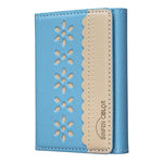 BFK25 BINFEN Fleurs Colorées Magsafe Sac de Cartes Magnétique en Cuir