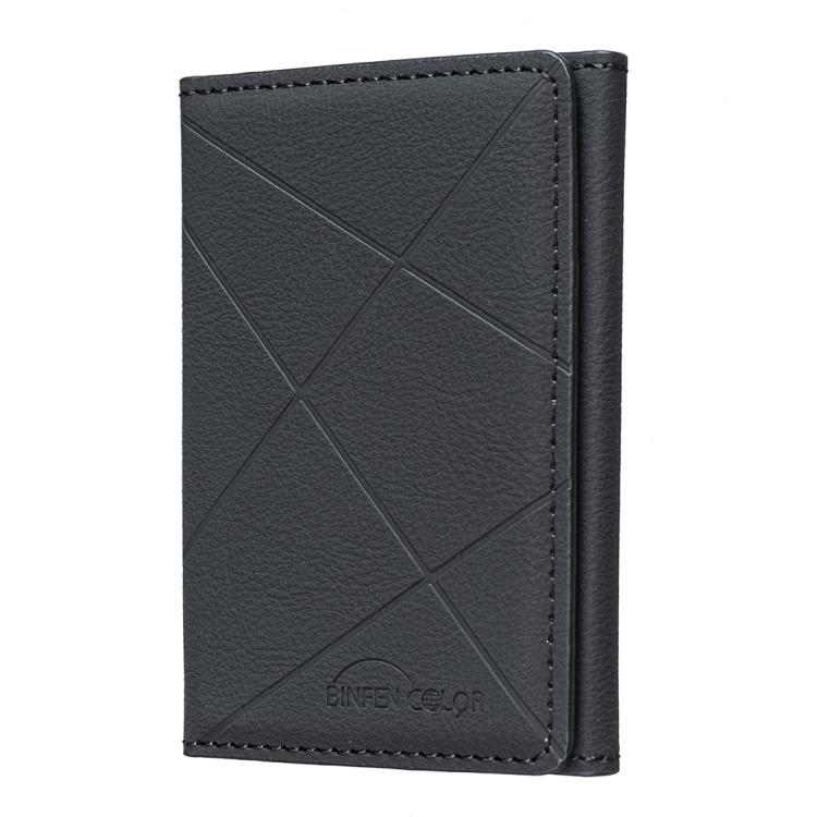 Sac pour cartes en cuir magnétique Magsafe gaufré diamant BFK24