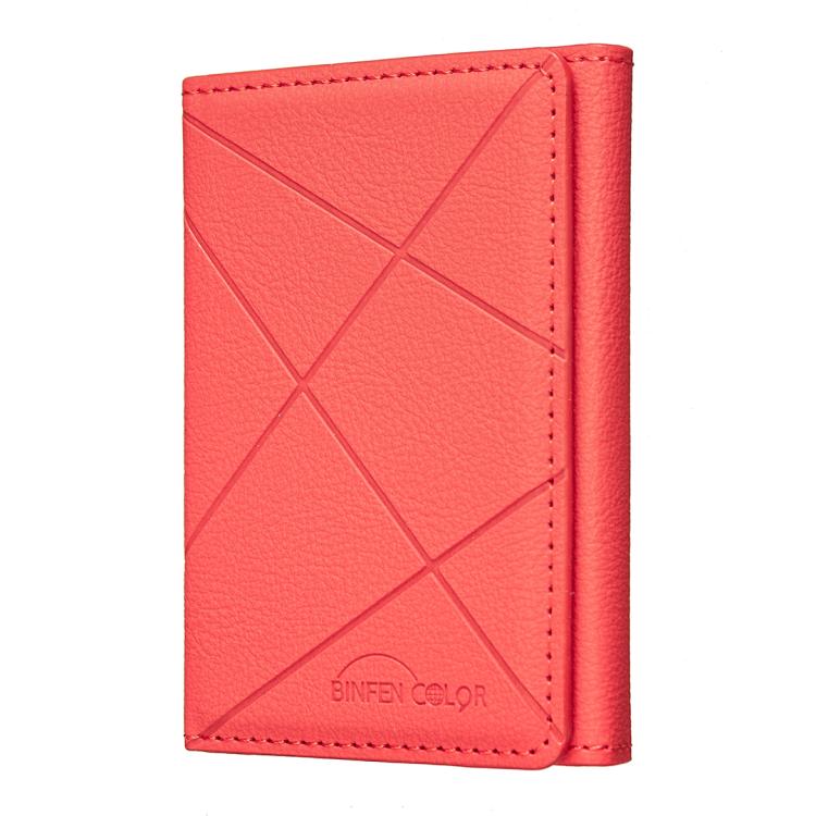 Sac pour cartes en cuir magnétique Magsafe gaufré diamant BFK24