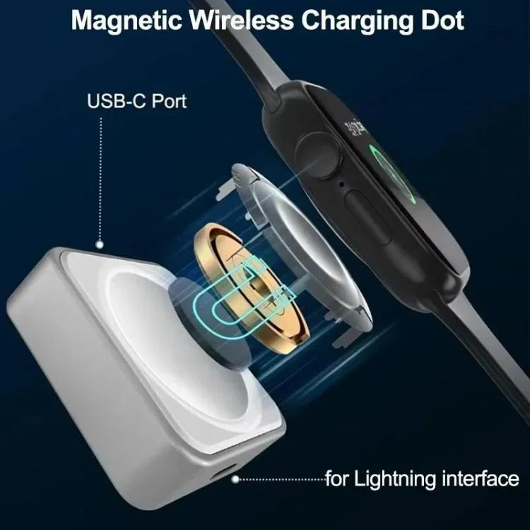 Chargeur magnétique sans fil portable xDfind à 8 broches pour Apple Watch
