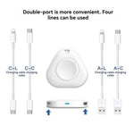 Chargeur magnétique sans fil portable xDfind 8 broches et Type-C pour Apple Watch