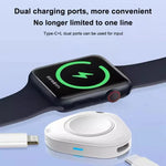 Chargeur magnétique sans fil portable xDfind 8 broches et Type-C pour Apple Watch