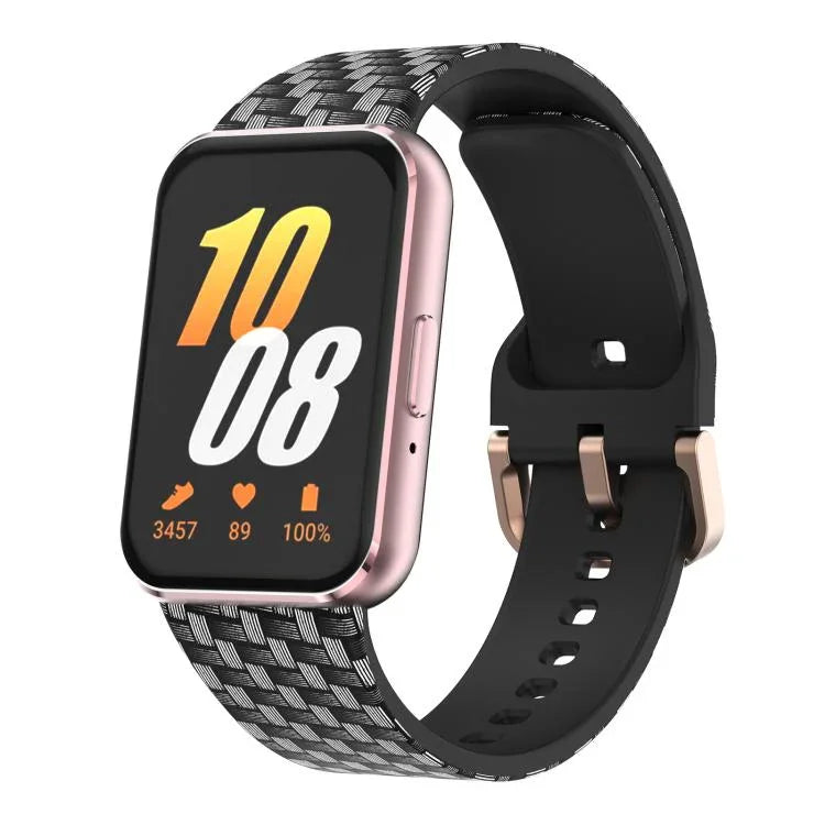 Bracelet de montre en silicone imprimé avec boucle dorée xDfind, pour Samsung Galaxy Fit3