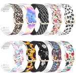 Bracelet de montre en silicone imprimé avec boucle dorée xDfind, pour Samsung Galaxy Fit3