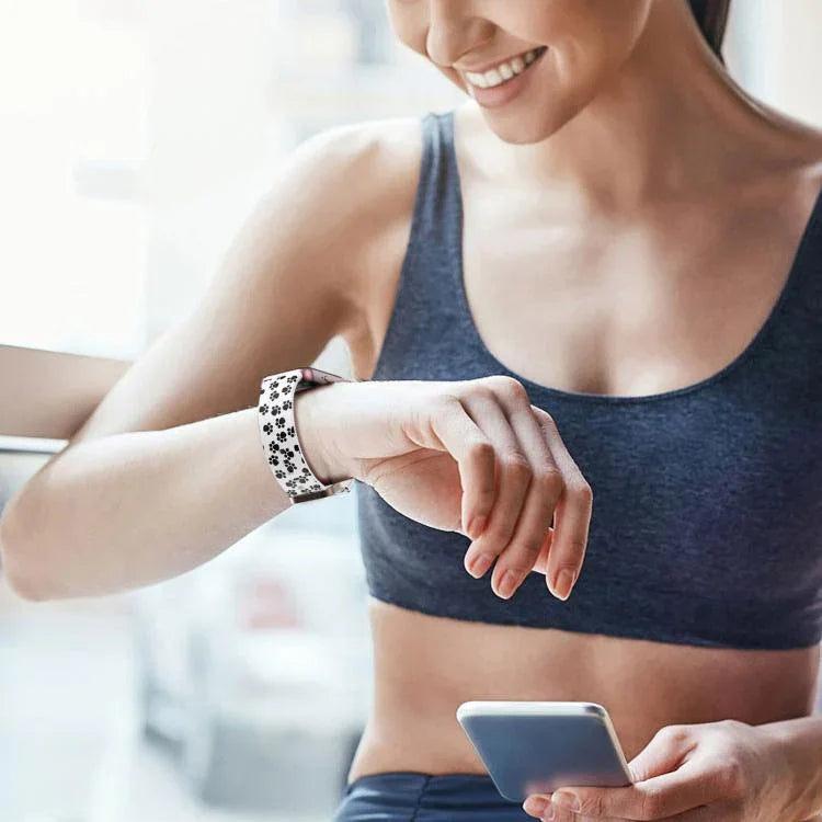 Bracelet de montre en silicone imprimé avec boucle dorée xDfind, pour Samsung Galaxy Fit3
