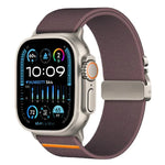 Bracelet de montre extensible en nylon avec boucle parachute xDfind, compatible avec Apple Watch 42/44/45/46/49 mm et Apple Watch 38/40/41/S10 42 mm.
