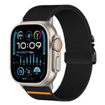 Bracelet de montre extensible en nylon avec boucle parachute xDfind, compatible avec Apple Watch 42/44/45/46/49 mm et Apple Watch 38/40/41/S10 42 mm.