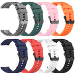 xDfind Silicone Black Buckle Watch Band, 20mm For Amazfit Active 2 / GTS4 Mini, 22mm For Huawei Watch GT5 / GT5 Pro