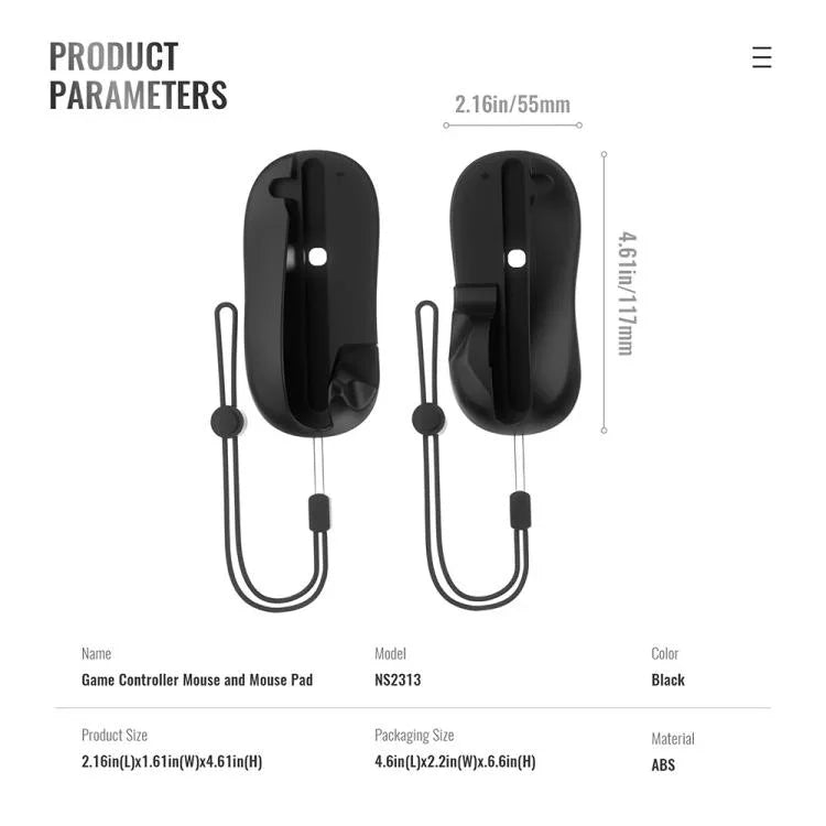 JYS NS2313 Souris et Pad de Contrôle Gauche et Droit Joy-Con Adaptateur Support, JYS-NS2313