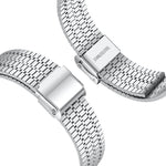 Bracelet de montre xDfind à sept perles en acier inoxydable, compatible avec Apple Watch 42/44/45/46/49 mm et Apple Watch 38/40/41/S10 42 mm.