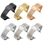 Bracelet de montre xDfind à sept perles en acier inoxydable, compatible avec Apple Watch 42/44/45/46/49 mm et Apple Watch 38/40/41/S10 42 mm.